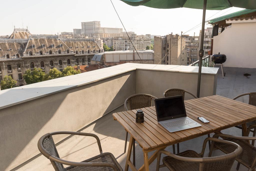 Rooftop Terrace Apartment Bucarest Exterior foto